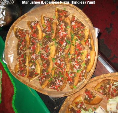 Manushee (Lebanese Pizza Thingies) Yum!